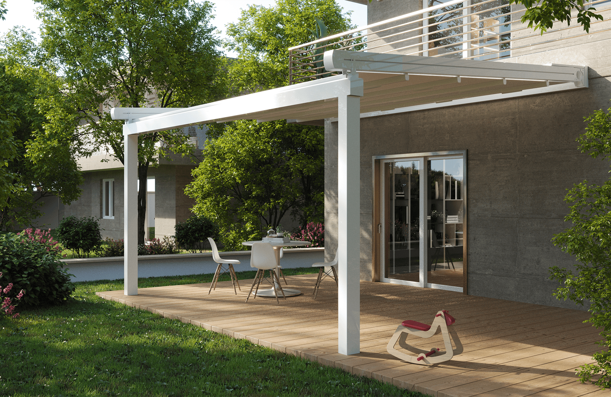 pergola in pvc